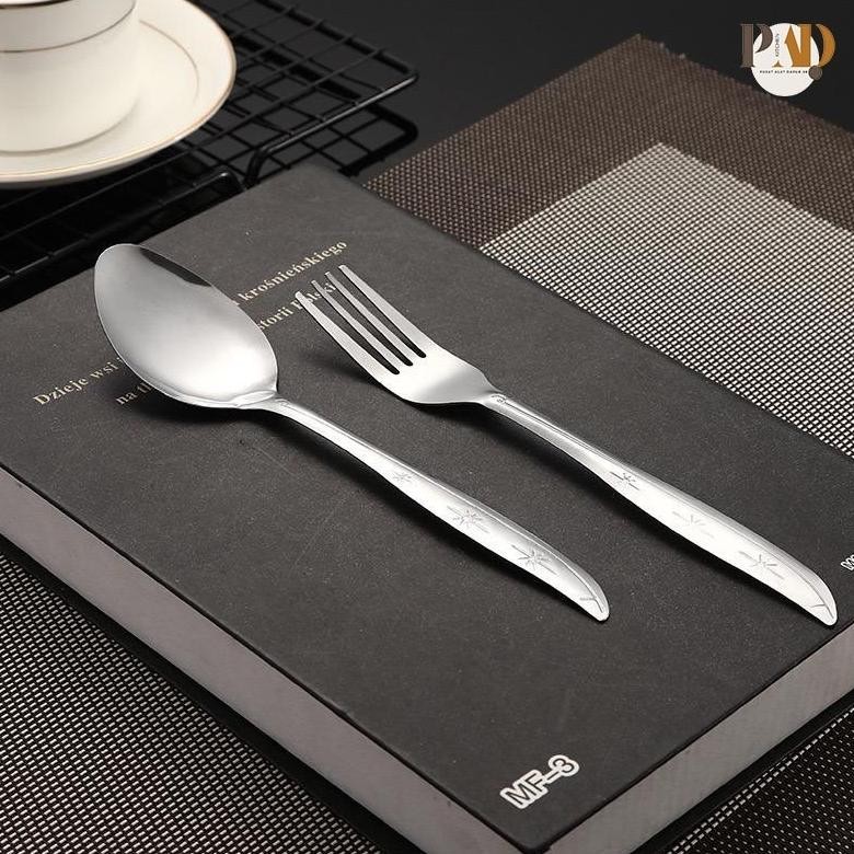 Bisa Cod K1-Sendok Garpu Makan 1 Lusin (Isi 12 Pcs)Stainless Steel Gagang Panjang Gsf 888/Sendok Gar