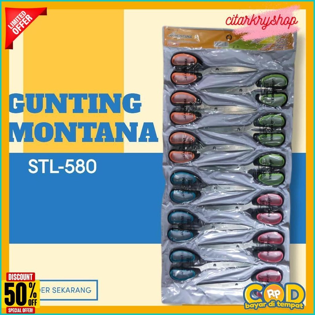 

Gunting Montana Stl 580/ Gunting Besar Rentengan Diskon Setengah Harga