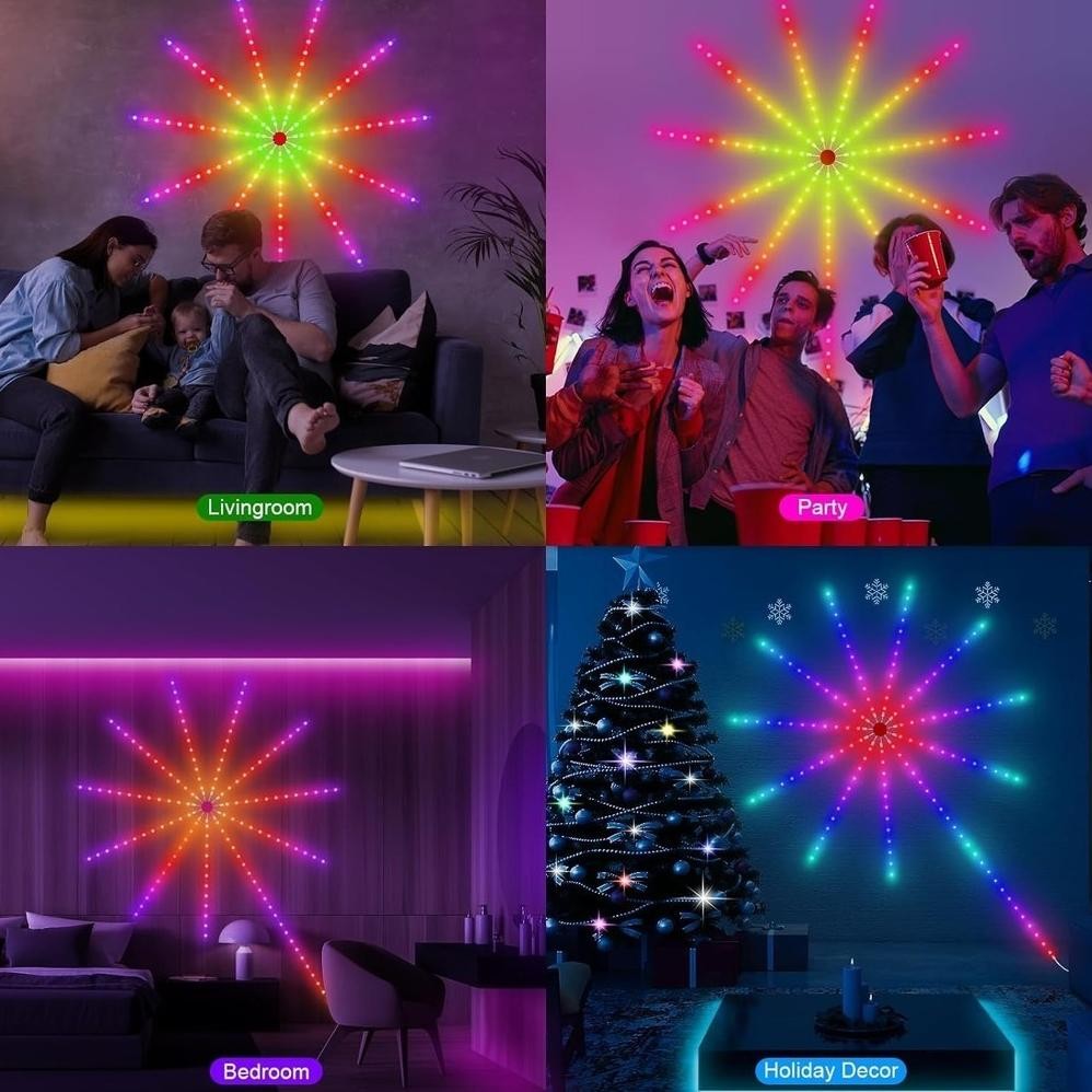 Terlaris LAMPU LED STRIP MODEL KEMBANG API / ROCKWARE FIREWORK LED MAGIC COLOR LAMP / LAMPU STRIP KE