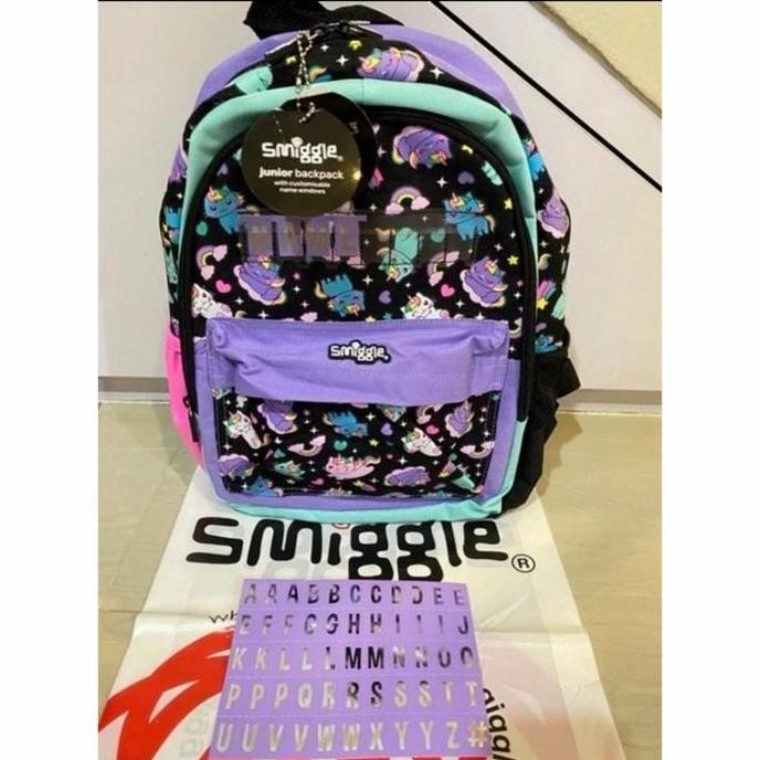 Smiggle Original Junior Backpack Cat Unicorn/ Tas Ransel Sekolah/ Kado