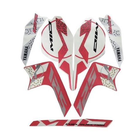 TERMURAH STRIPING STIKER MOTOR YAMAHA MIO M3 125 2015 PUTIH-PINK