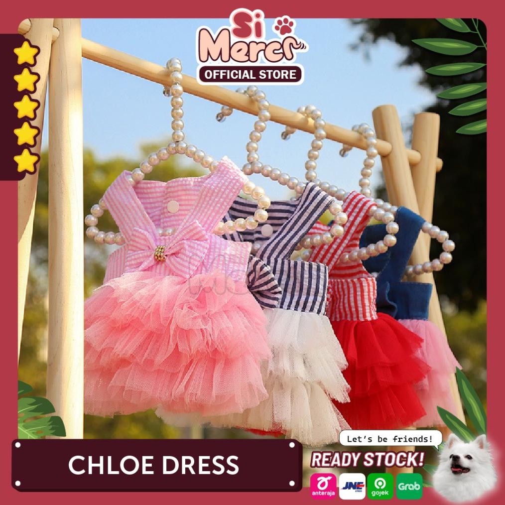 (Terbaru) Baju Anjing Kucing Korea / Dress Anjing / Dress Anjing Korea / Baju Anjing / Harness Baju 