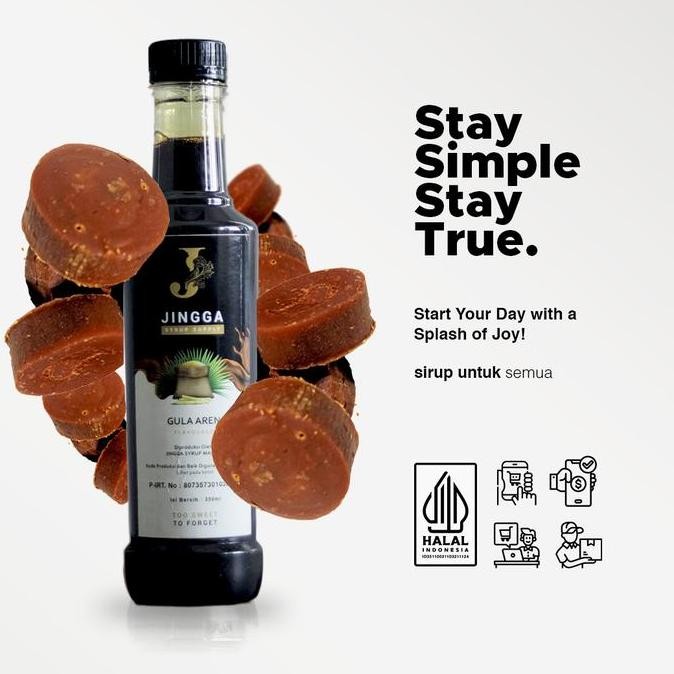 

Jingga Brown Sugar Syrup 350ml - Sirup Rasa Gula Aren untuk Minuman