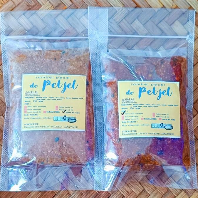 

de Petjel 500gr Sambal Pecel Madiun rasa Khas Telaga Sarangan
