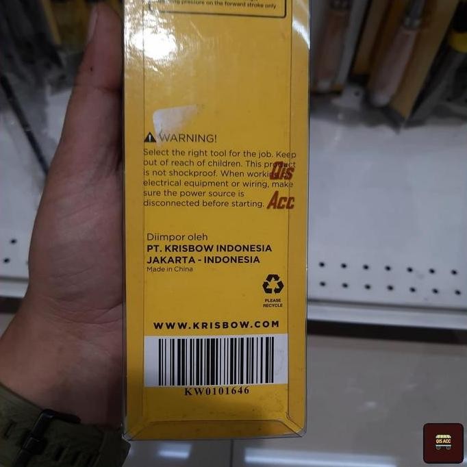 KRISBOW Wood Chisel Pahat Kayu 6 Mm LRWC6