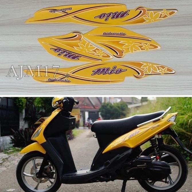 TERMURAH STIKER STRIPING MIO SPORTY 2004 KUNING