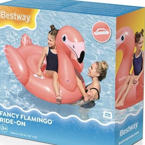 Fancy Flamingo Ride On Floaties Bestway 41525 Pelampung Renang Anak Pink Flamingo