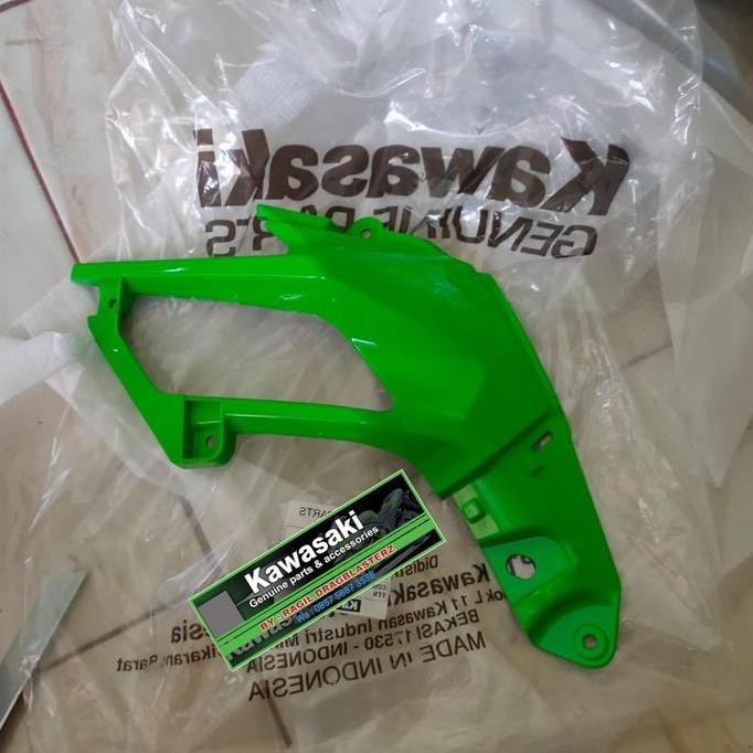 fairing sirip Cover sirip new ninja 250 fi 2018 hijau kiri orinal