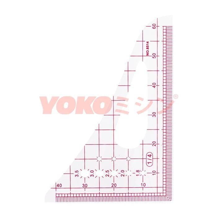 

Penggaris Jahit Pola Busana Baju Segitiga 4 X 6 Inch - 8514