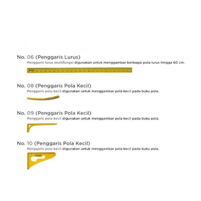 

Penggaris Pola Jahit 1 Set Lengkap Komplit Murah Isi 10 Jenis / Mistar / Jidar / Penggaris Pola Alat Jahit / Alat Mesin Jahit Sallamah