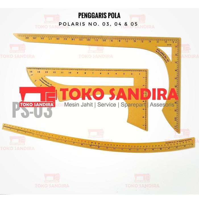 

Penggaris Pola Jahit Polaris No. 3, 4, 5 Jumbo/Alat Jahit