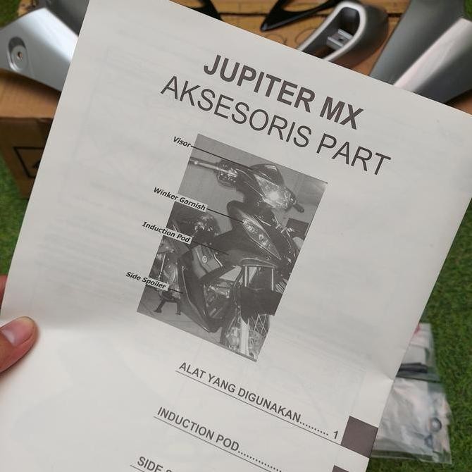 Garnis Visor Variasi Body Jupiter MX Lama Old Lengkap Baut Ori YGP