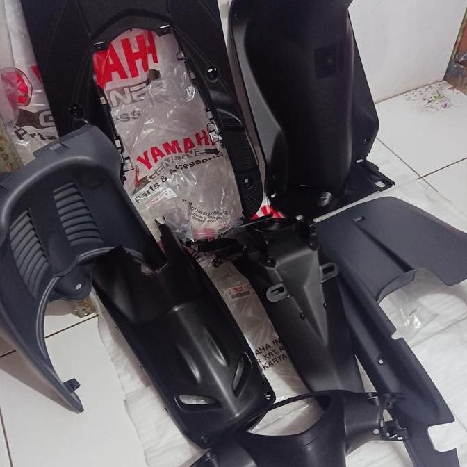 BODY KASAR MIO SPORTY.SET HITAM ABU ABU