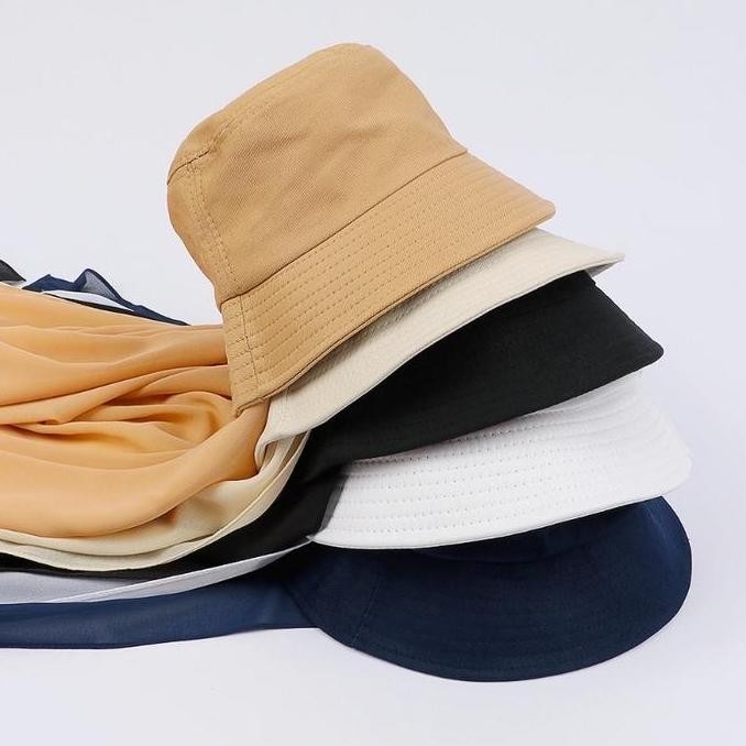 PASHMINA TOPI BUCKET/HIJAB INSTAN TOPI/HIJAB KEKINIAN