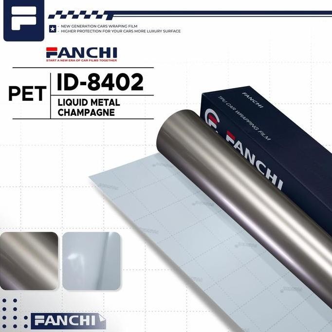 

ROLL Sticker FANCHI ID-8402 Liquid Metal Champagne Gold PET 50CM ROLL