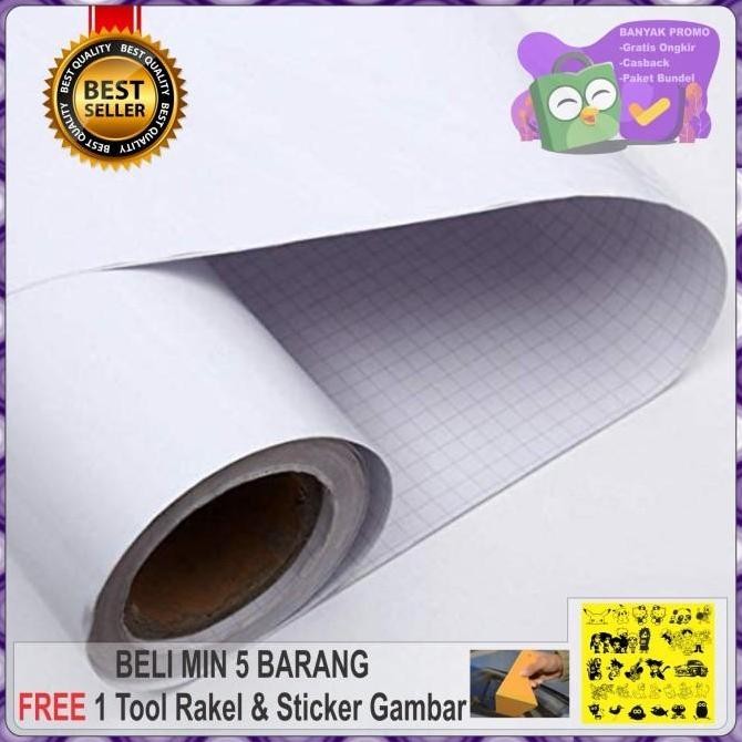 Stiker putih doff/mate / skotlet putih doff 1 ROLL