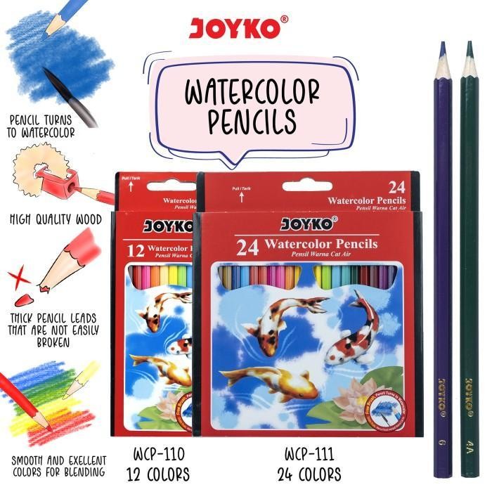 

WSS Joyko Pensil Warna Cat Air Watercolor Pencils Hexagonal Grip