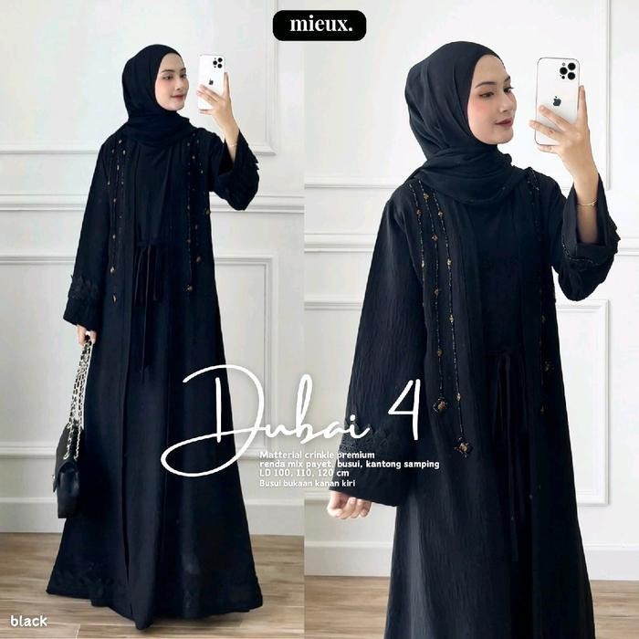 EF Gamis lebaran abaya dubai mieux dubai 1 dubai 2 dubai 3 dubai 4 crinkle import khusus super premi