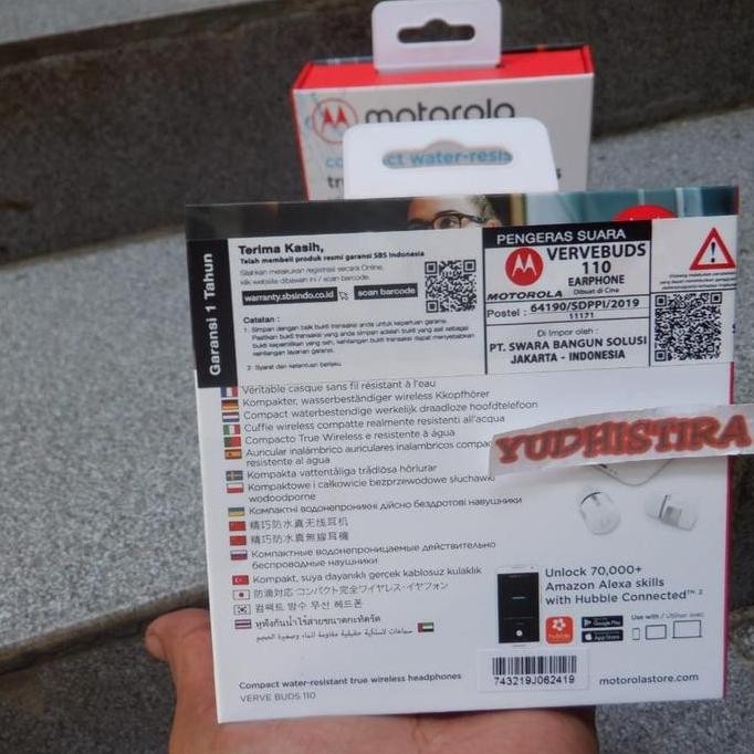 JB Motorola Verve Buds 110 Bluetooth Original True Wireless Headset None