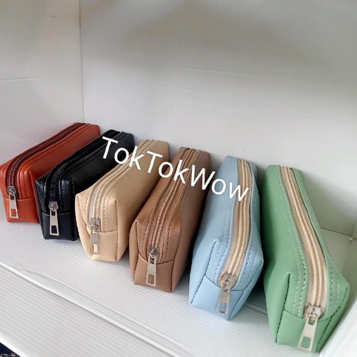 

WSS Tempat Pensil serbaguna waterproof motif polos MNS01 Peralatan Kantor Stationery Tulis