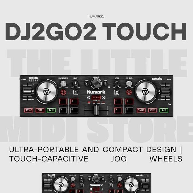 NUMARK DJ2GO2 TOUCH ALAT DJ CONTROLLER MINI DENGAN SERATO DJ LITE ORIGINAL DAN TERPERCAYA