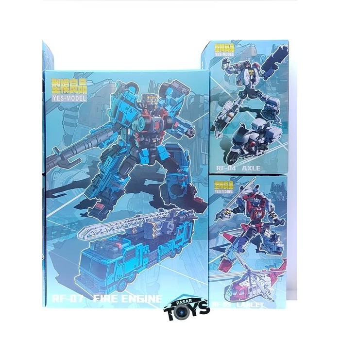 Yes Model MTCM-04 Maketoys Guardia Defensor Combiner Full Set of 5