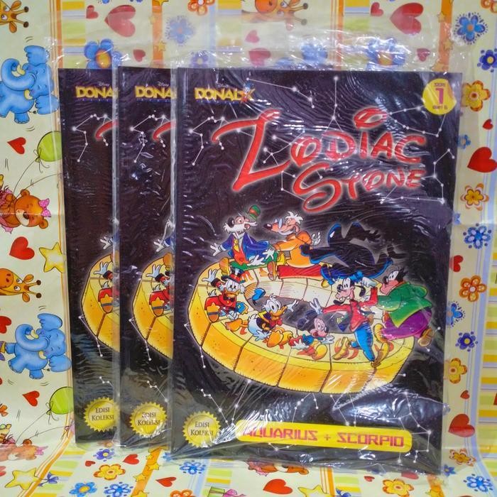 Walt Disney Donal Bebek - Zodiac Stone - Aquarius Scorpio - Seri 1