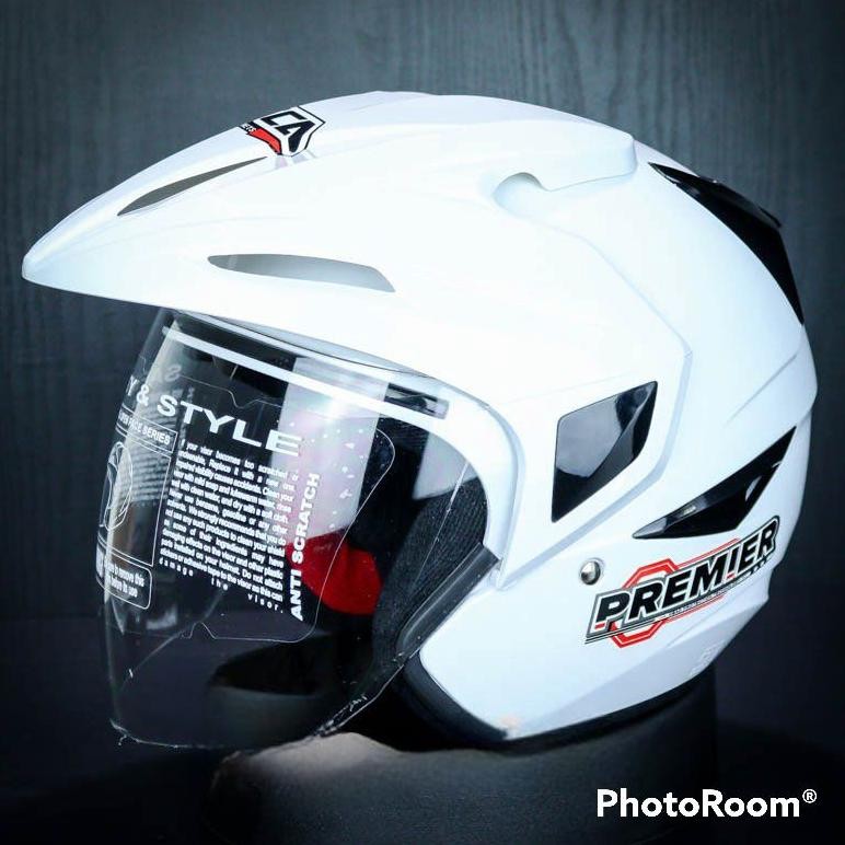 Helm Asca Premier Solid Dobel Visor Original