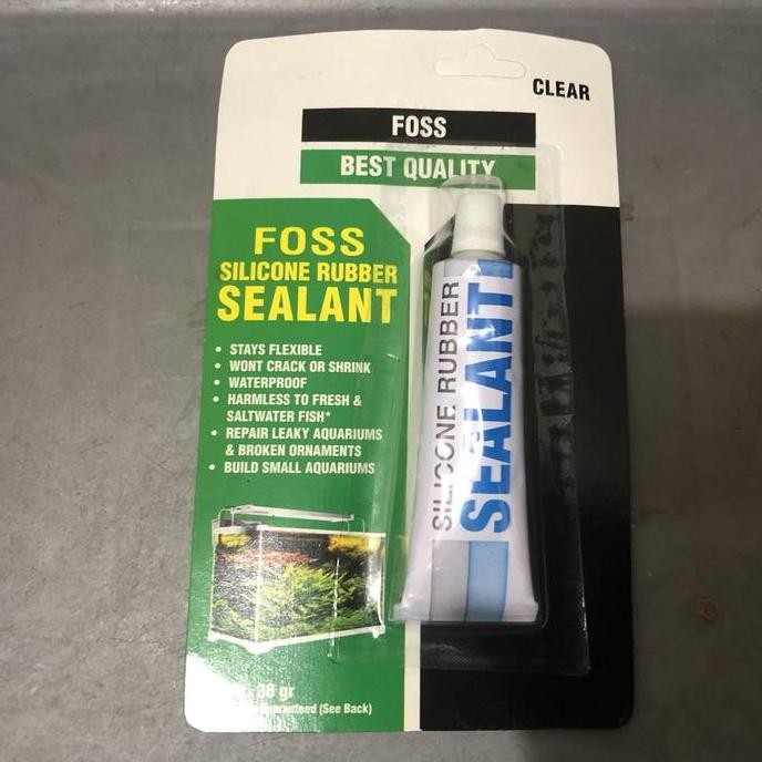 LEM KACA AQUARIUM AKRILIK FOSS SILICONE RUBBER SEALANT BEST QUALITY