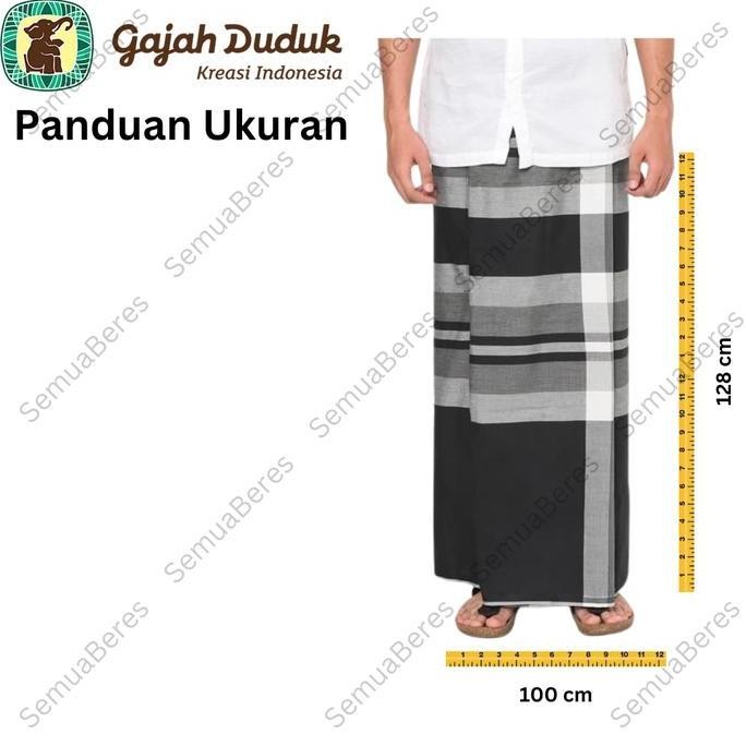 Original Sarung Gajah Duduk Asia Kembang Original - Kain Tenun Pria Solat