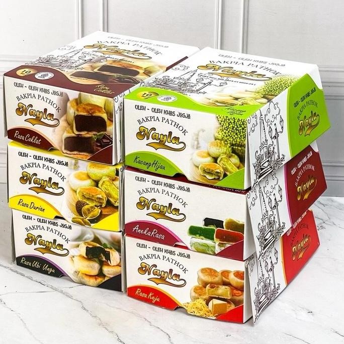 

( PAKET 6 BOX ) BAKPIA NAYLA JOGJA ISI 10 Snack Cookies Food Makanan Manis Cemilan