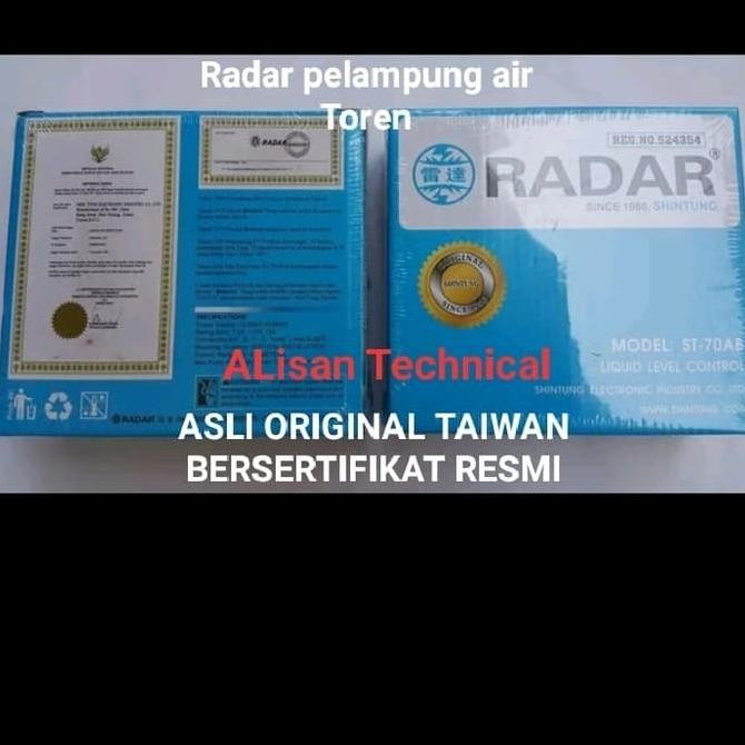 Radar Pelampung Air Toren Shintung Aslioriginal Taiwan Bersertifikat Restock