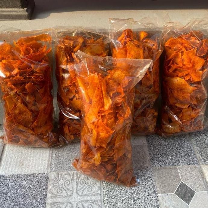 

PAKET USAHA ( 200 gr ) KRIPSET PEDES ASIN GURIH ( ISI 5 - 10 BUNGKUS ) DIJAMIN CUAN Cemilan Food Snack Makanan Pedas Keripik