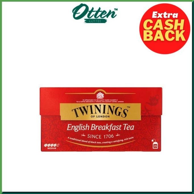 

SALE! TWININGS ENGLISH BREAKFAST TEA 50G - TEH CELUP IMPORT AROMATIK PAGI HARI
