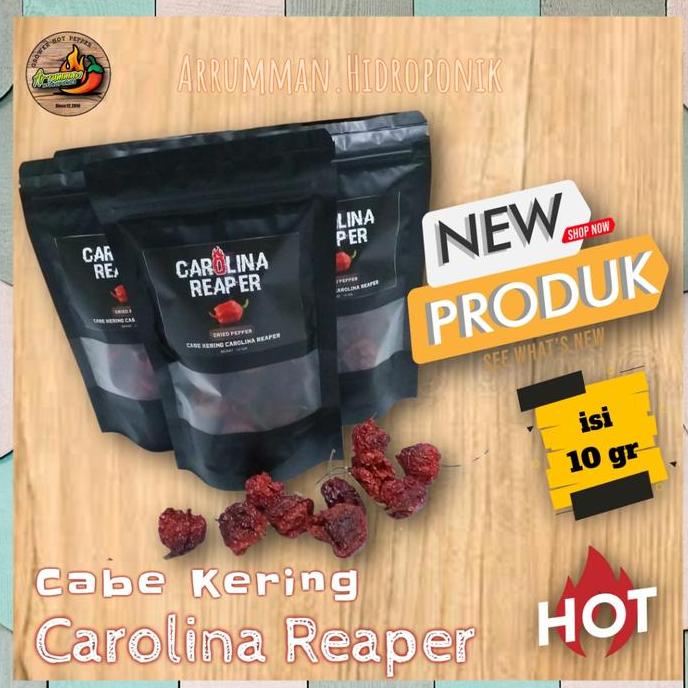 

BUAH Cabe Kering Carolina Reaper isi 10 Gram