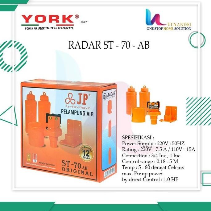 Otomatis Pelampung / Otomatis Tandon Radar  York St 70 Ab - Jp Harga Khusus