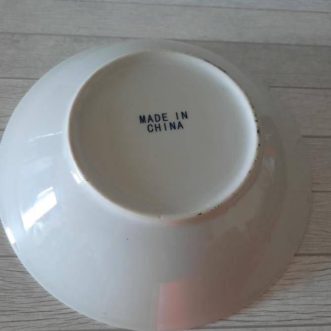 Piring / Mangkok Keramik Papua Motif Ikan Ukuran 23Cm