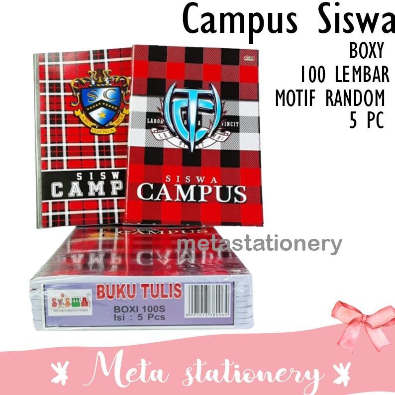 

Siap Kirim Buku Tulis Siswa Panjang Campus / Boxy 100 Lembar - 1 Pack