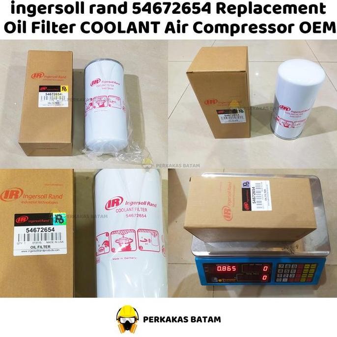 INGERSOLL RAND 54672654 REPLACEMENT OIL FILTER COOLANT AIR COMPRESSOR ORIGINAL DAN TERPERCAYA