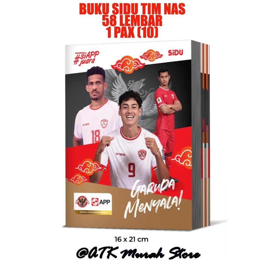 

Siap Kirim Buku Tulis SiDU Timnas 58 Lembar Isi 10 Buku 1 Pak ATMS-10PCS