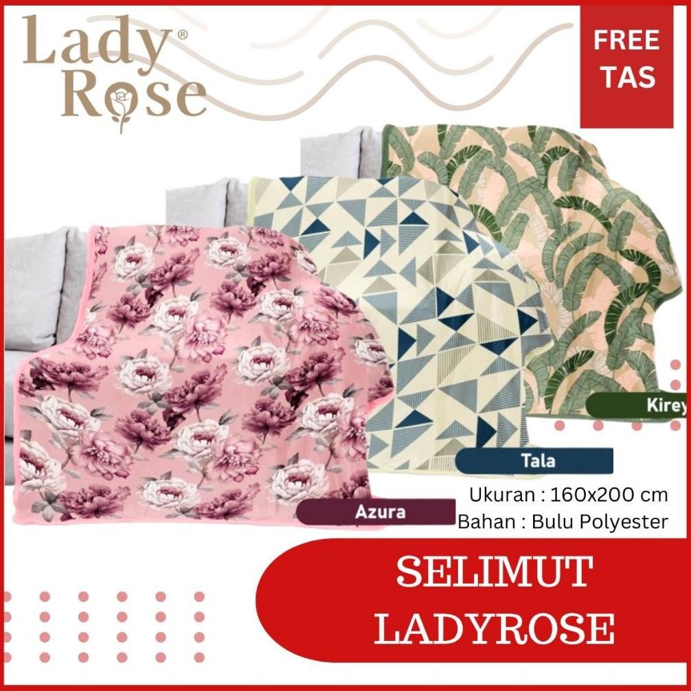 Siap Kirim RC Lady Rose Selimut Bulu Jumbo 160x200 Selimut Halus Tebal Premium Internal Group