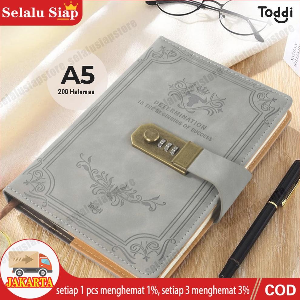 

Siap Kirim Notebook Aesthetic Kulit A5 dengan Kunci Password - Buku Catatan Harian / Jurnal Bisnis