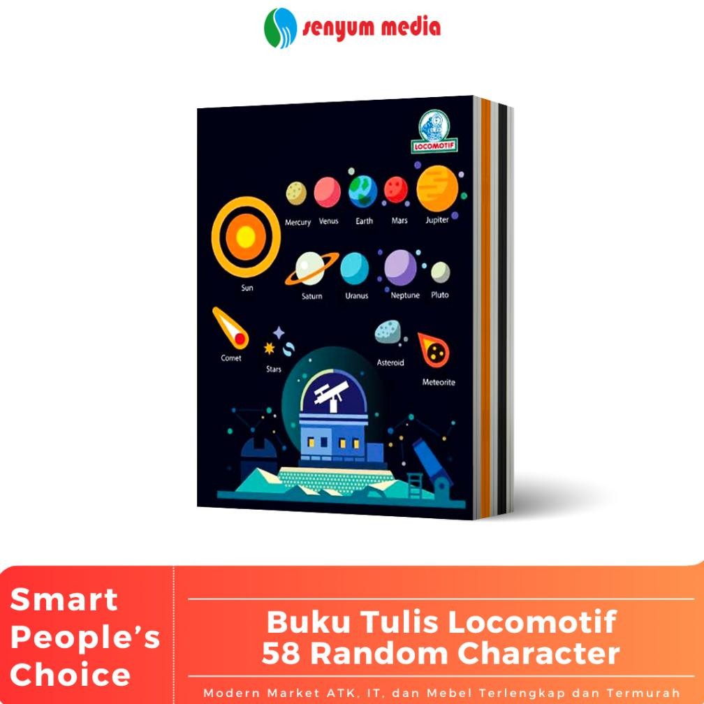 

Siap Kirim Buku Tulis LOCOMOTIF 58 Lembar Random Karakter 1 Pack Isi 10 Buku