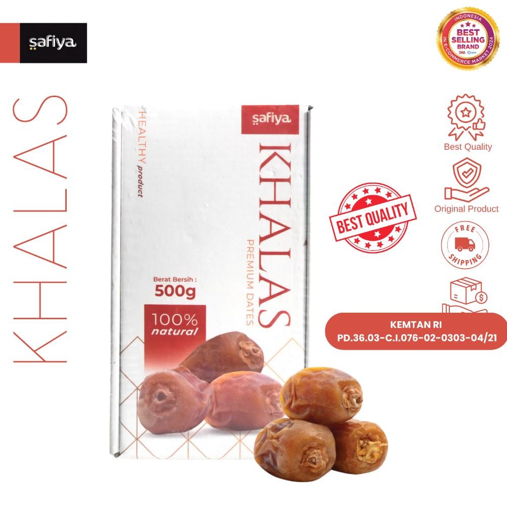 

Terbaik! Safiya Kurma Khalas Saad 500 Gram Kholas Dates Premium