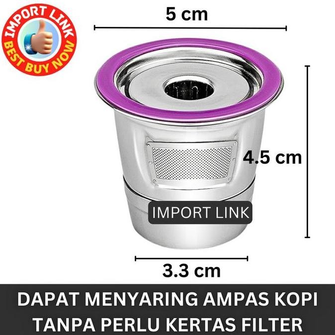 Keurig Capsule Stainless Steel Refill Coffee Maker Cafe - Heavy Duty