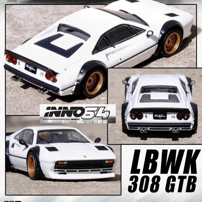 IN64-LBWK308-WHI - INNO64 1/64 LBWK 308 GTB White