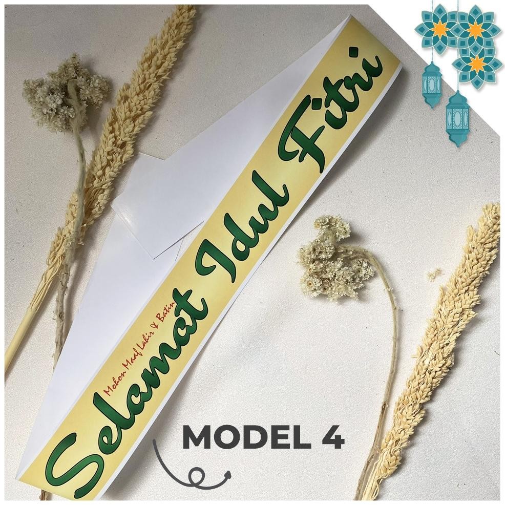 

Model baru - Pita Parcel Lebaran Selempang Idul Fitri Paper Belt Hiasan Bingkisan 1 Pack 50 Lembar !!