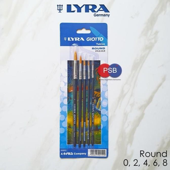 

Kuas Lukis Lyra Giotto Set Round / Lyra Brush Set / Kuas Lukis Lancip