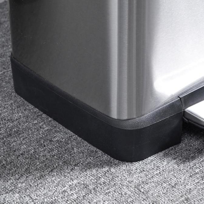 Eko 30 Ltr Tempat Sampah Ecube Rectangle - Silver