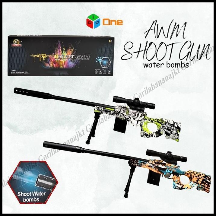 Mainan Anak tembakan sniper Awm Shoot Gunwatergel